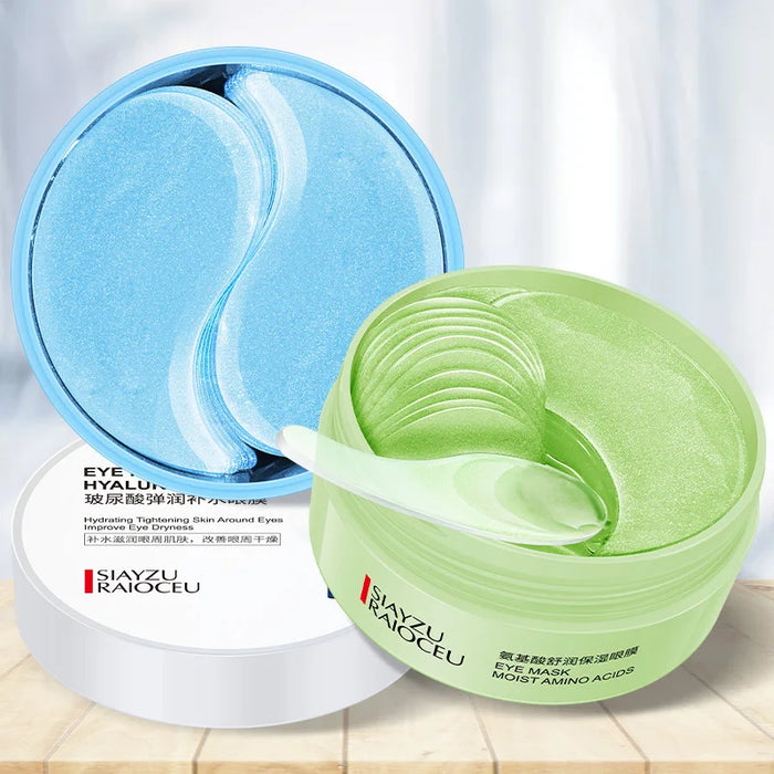 60 Piece Hyaluronic Acid Eye Mask Anti Dark Circles & Bags Moisturizing & Firming Patches