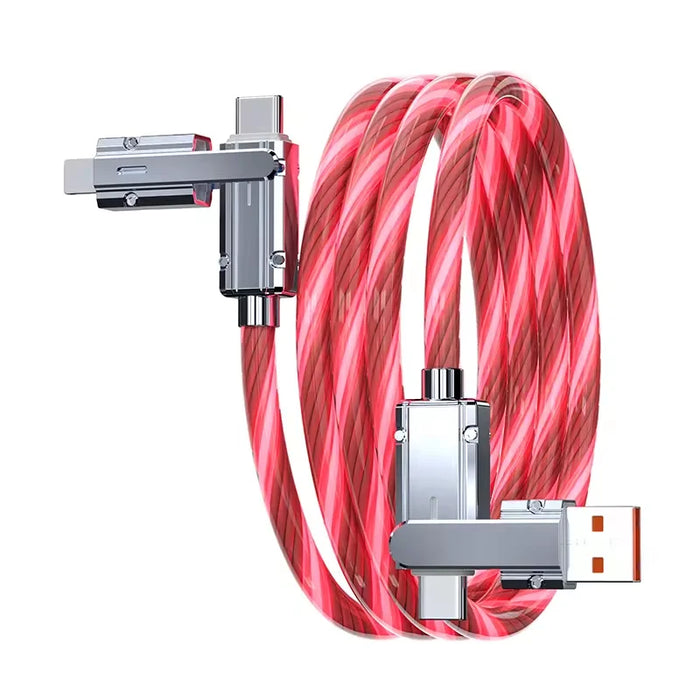 Multicolour 4In1 Fast Charging Data Cable 100W