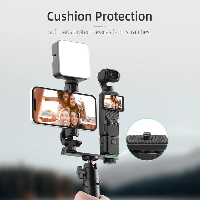 Phone Holder Fixed Bracket For Dji Osmo Pocket 3 Camera Swivel Phone Clip Fill Light Tripod Clip Camera Expansion Pole Tripod