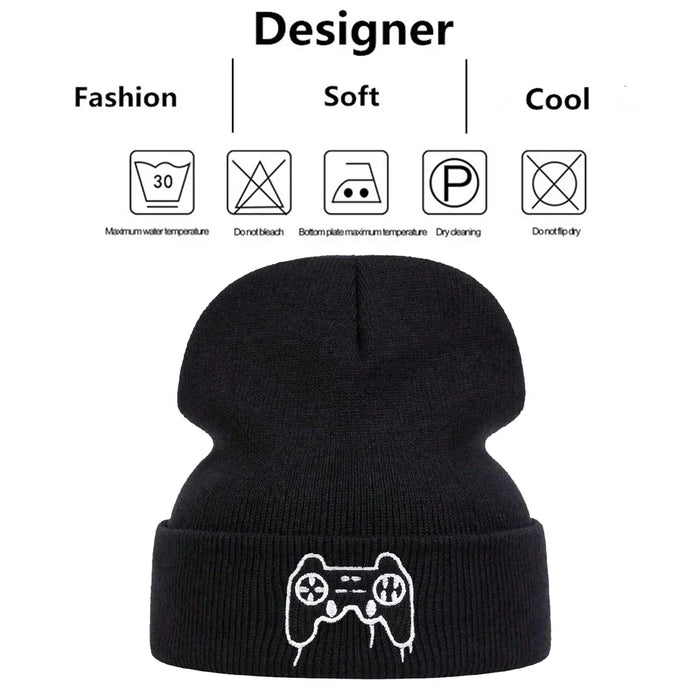 Unisex Game Console Controller Knit Beanie Autumn / Winter Warm Hat For Women / Men