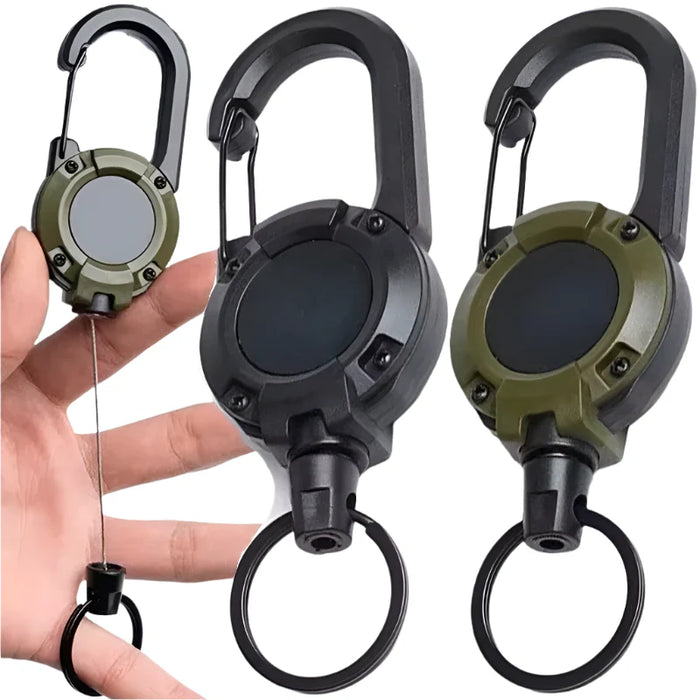 Strong Retractable Carabiner Keychain For Outdoor Sports
