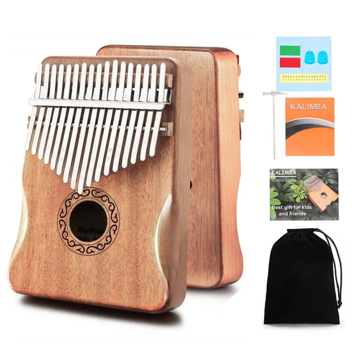 17 / 21 Key Solid Wood Kalimba Thumb Piano