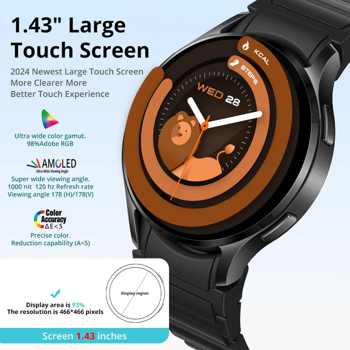 Unisex Ai Smartwatch With Amoled Display & Muslim Prayer