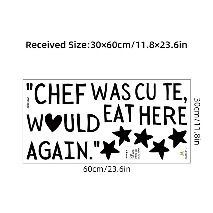 5 Star Pvc Wall Stickers For Kitchen & Living Room Decor