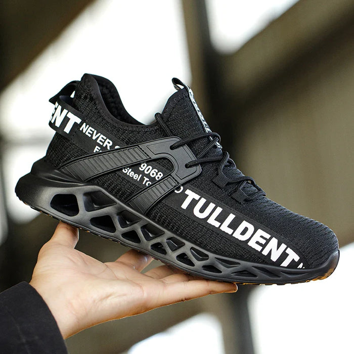 Mens Steel Toe Work Sneakers Anti Impact & Anti Piercing Indestructible Protection