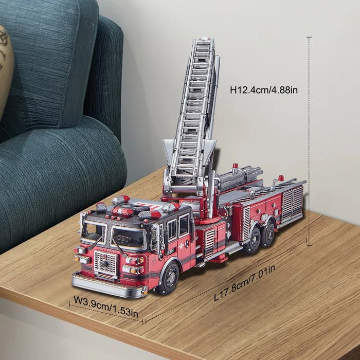 3D Metal Ladder Truck Puzzle Kit For Home Decor