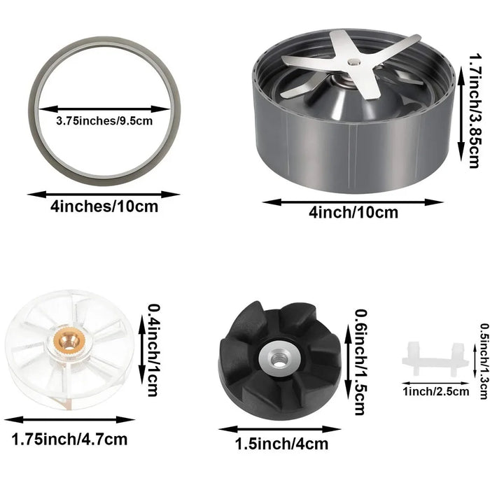 Motor Gear Replacement Part Compatible With Nutribullet 600W 900W Blenders Nb-101B Nb-101S Nb-201