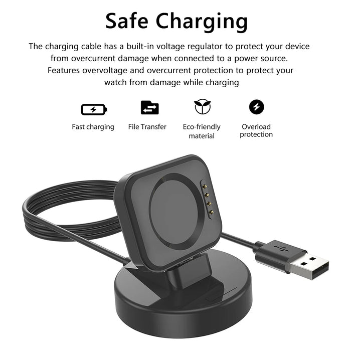 1M Charger Dock Station Mobile Phone Holder Charger Cable Dock For Oppo Watch 3 Pro / 3 / 2 Usb Charger Stand Smartwatch Accessories