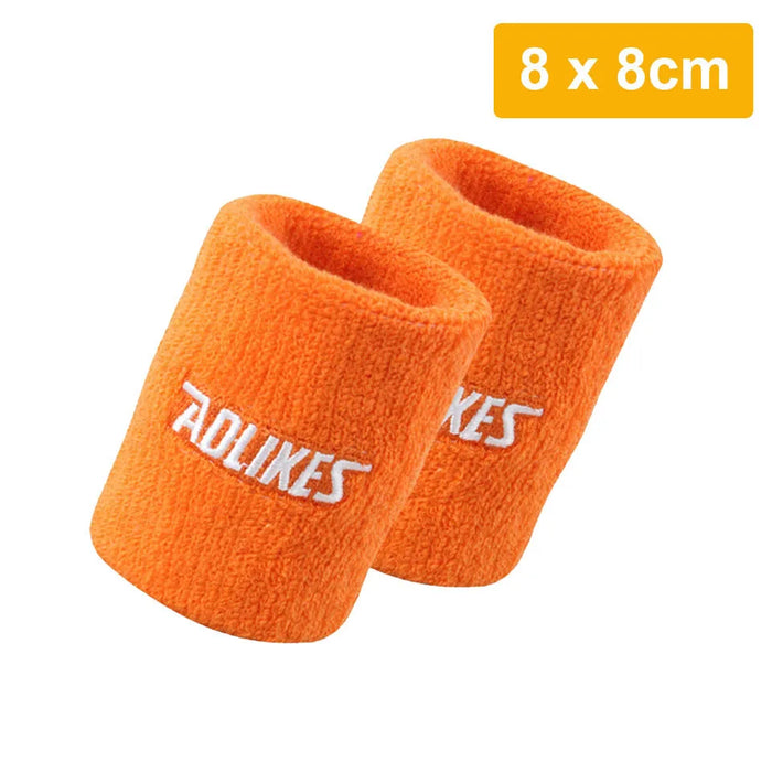 Pair of Moisture Wicking Sports Wristbands For Men & Women Tennis Basketball Running