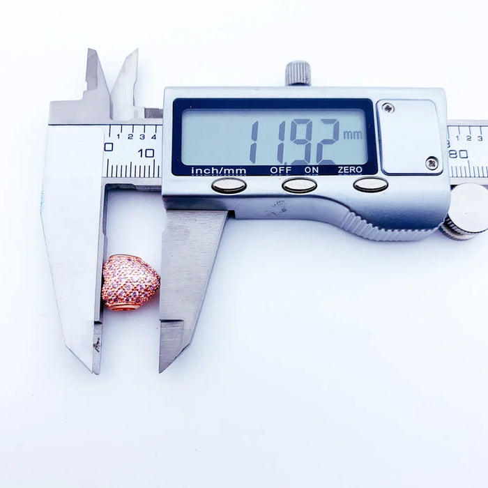 925 Sterling Silver Rose Gold Heart Beads Charms For Women