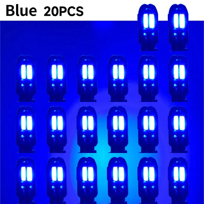 8Smd Canbus T10 Led Bulbs 20Pcs For Car Interior Map Dome Parking Signal Lights 12V