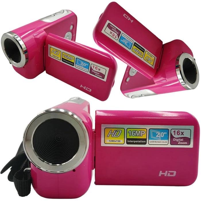16Mp 720P Digital Camera 2.0 Inch Rotatable Screen Camcorder Video Camera 16X Digital Zoom Portable Dv Camera For Beginners