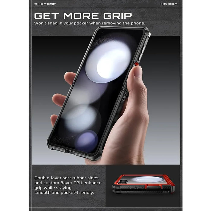 For Samsung Galaxy Z Flip 7 Ub Pro Full Body Military-Grade Phone Case With Built-In Stand & Screen Protector