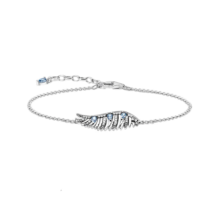 925 Sterling Silver Bohemia Phoenix Wing Bracelet Link Chain For Women