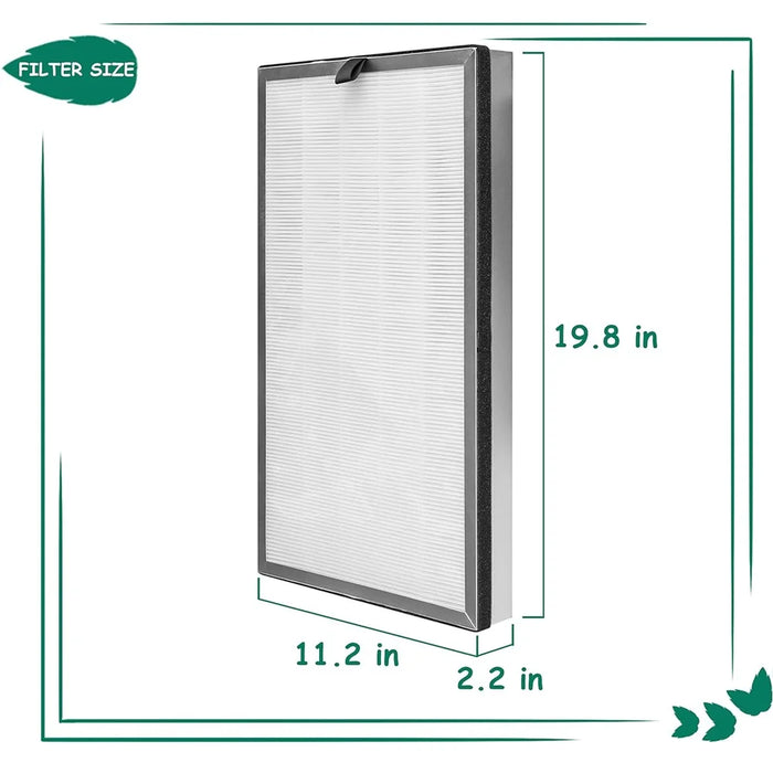 2 Pack Replacement Filter Compatible With Ma-112 Air Purifier 3 In 1 Pre-Filter H13 True Hepa Filter And Activated Carbon Filter