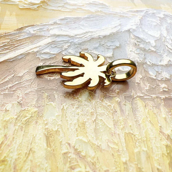 925 Sterling Silver Coconut Tree Pendant Fashion Jewelry For Men & Women