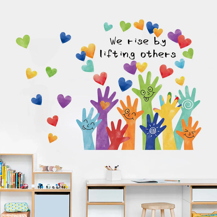 Colourful Love Doodle Wall Stickers For Kids Room Decor