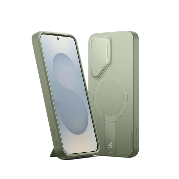 For Samsung Galaxy S25+ Plus Phone 6.7Inch Magnetic Shockproof Protective Case With Camera Protector Adjustable Metal Kickstand