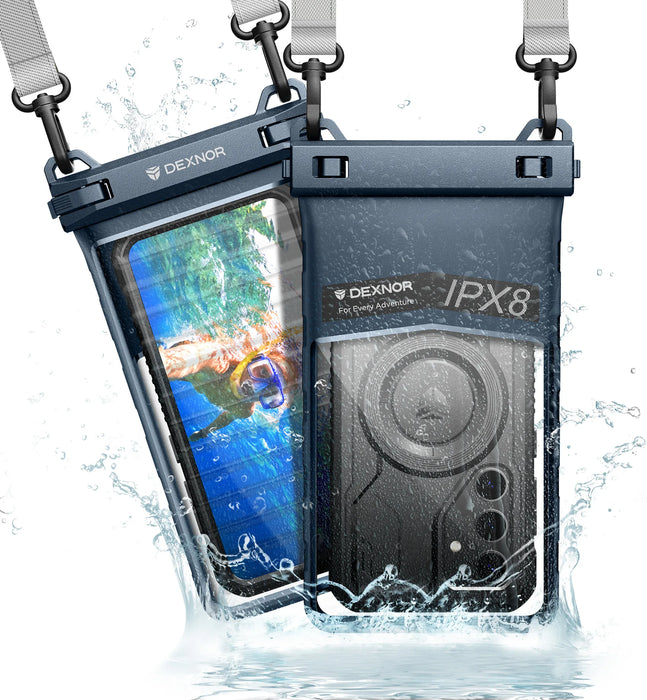 Ip68 Waterproof Phone Pouch 7.0 Inch With Adjustable Double-Hook Lanyard