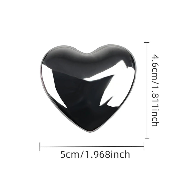 3D Metal Heart Love Emblem Badge Sticker Red / Gold / Silver / Black Auto / Motorcycle Diy Top Quality