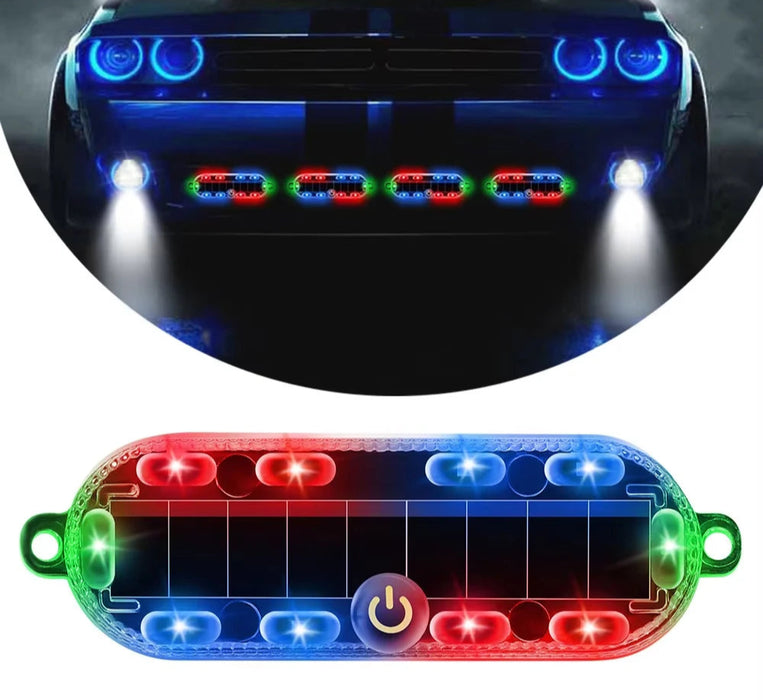 Solar Anti-Rear Collision Car Safety Light Flash Tail Light