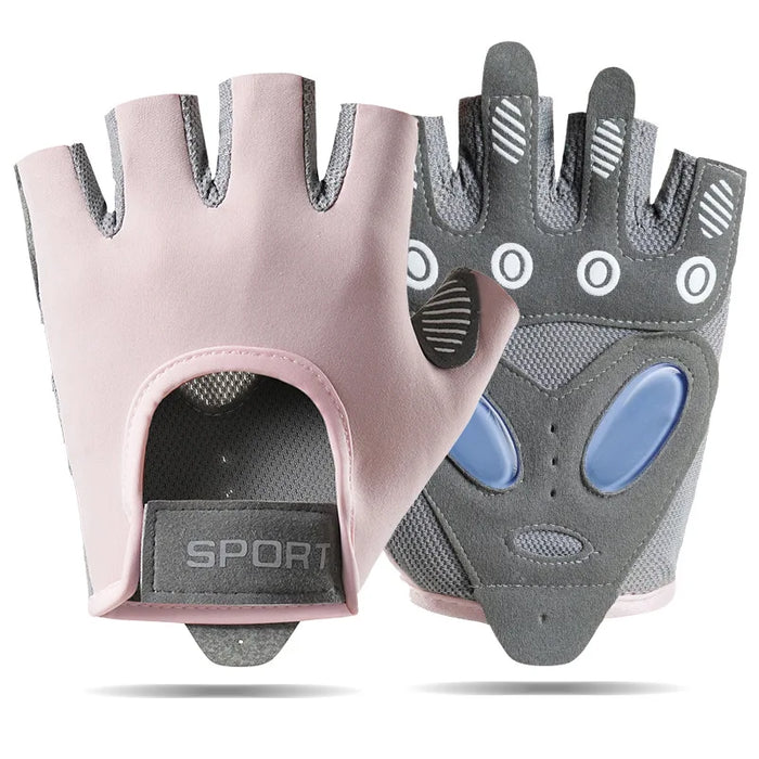 Breathable Fingerless Gym Gloves For Men & Women Training & Weightlifting