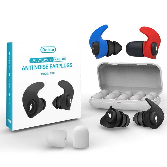 6 Pcs Soft Silicone Ear Plugs For Noise Reduction