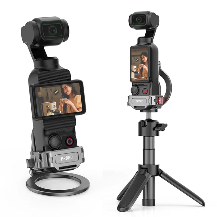 Magnetic Adapter Frame For Ji Osmo Pocket 3 Desktop Mount Base Expansion Bracket Protective Case Photography Camera Accessories