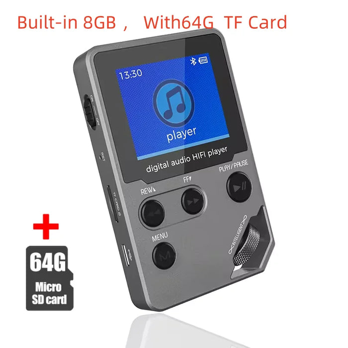 8Gb Hifi Mp3 Player With Tf Card Fm E Book Lossless Sound Zinc Alloy Entry Level