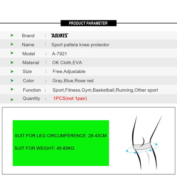 Knee Strap For Running Hiking Tennis Patellar Stabilizer For Arthritis