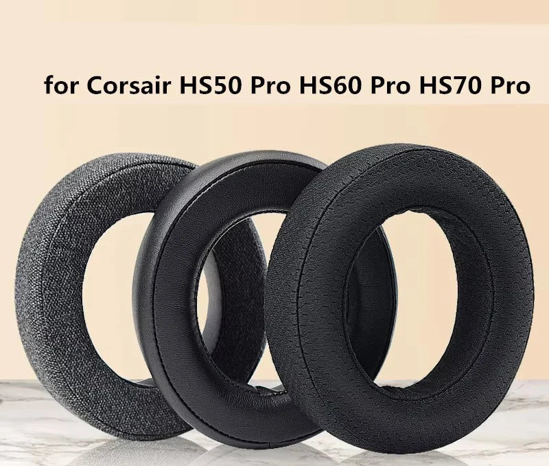 Pair of Hs50 Hs60 Hs70 Pro Headphone Ear Pads Leather Sleeve Head Beam Cover