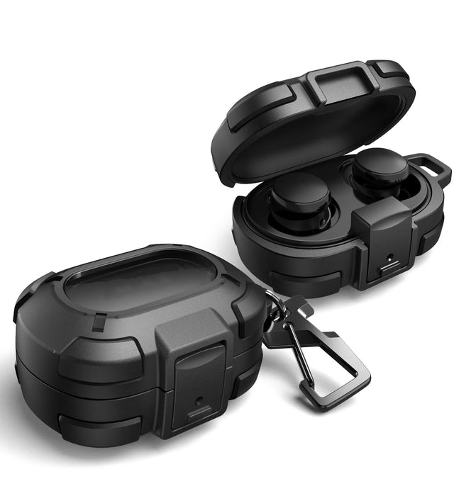 For Bose Quietcomfort Earbuds 2024 Rugged Case Shockproof Protective Case With Secure Lock Clip Carabiner & Keyring