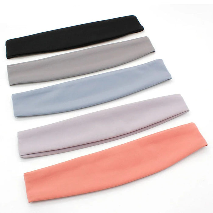 Absorbent Sweatband For Gym Running Cycling Elastic Headband For Fitness Tennis Yoga
