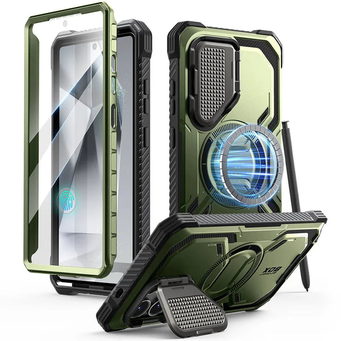 For Samsung Galaxy S25 Ultra 2025 Release 6.9 Inch Armorbox Rugged Case With Built-In Screen Protector