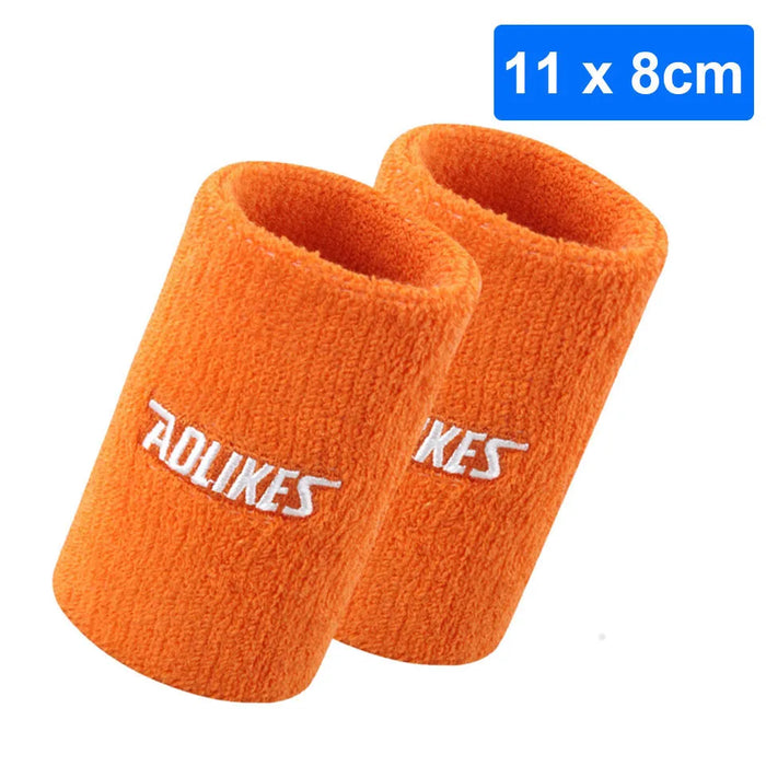 Pair of Moisture Wicking Sports Wristbands For Men & Women Tennis Basketball Running