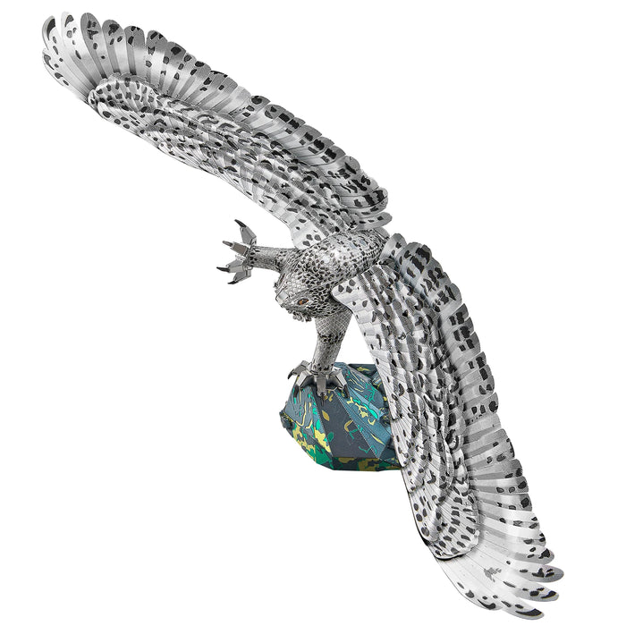 Snowy Owl 3D Metal Puzzle Kit For Adults
