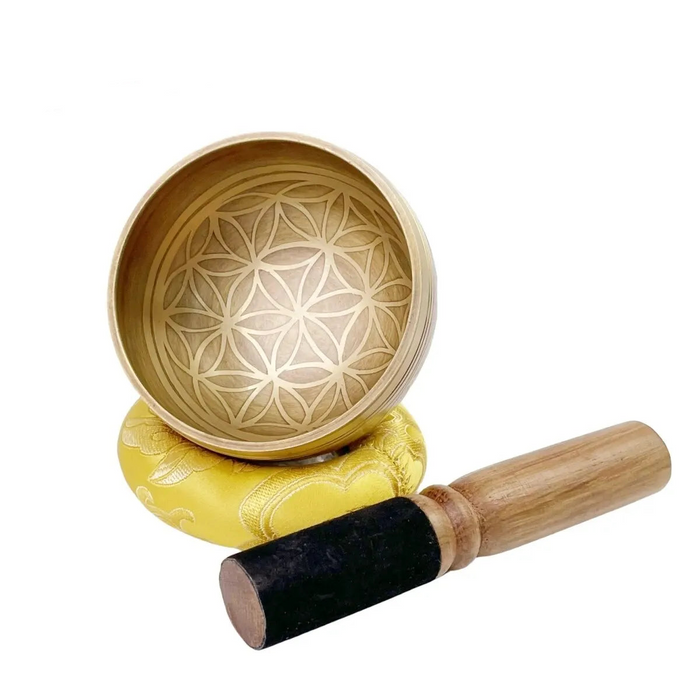 Flower Of Life Singing Bowl Set For Meditation And Stress Relief
