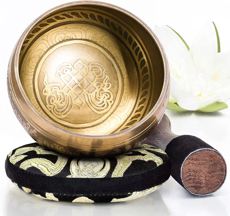 Flower Of Life Singing Bowl Set For Meditation And Stress Relief