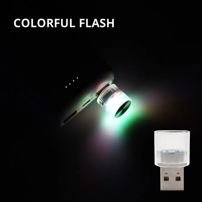 Usb Mini Car Ambient Light Interior Atmosphere Lamp For Auto Pc And More