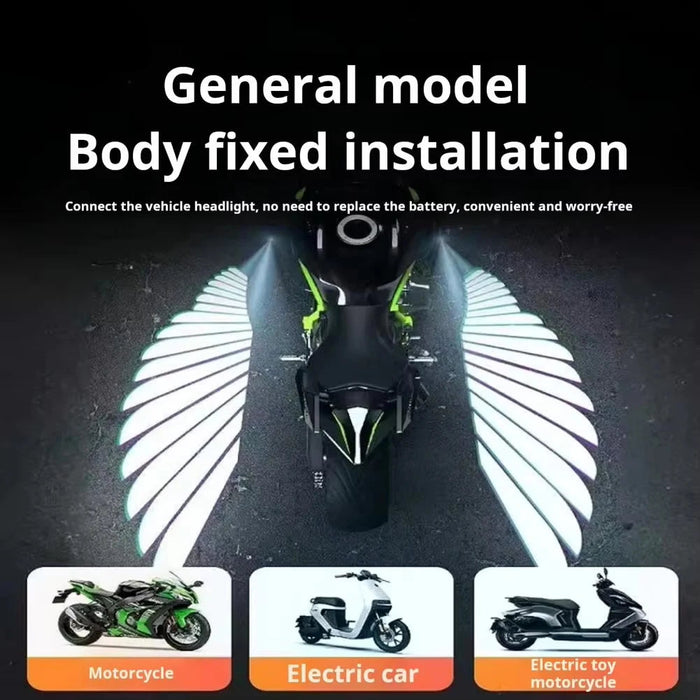 Universal Motorcycle Angel Wings Laser Lights 2Pcs