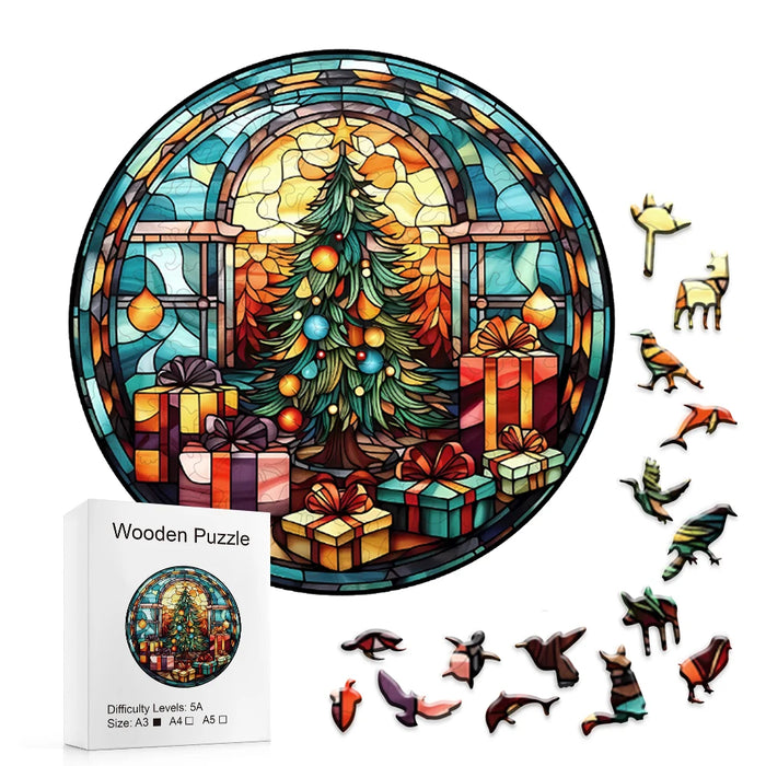 Christmas Tree Wooden Puzzle For All Ages