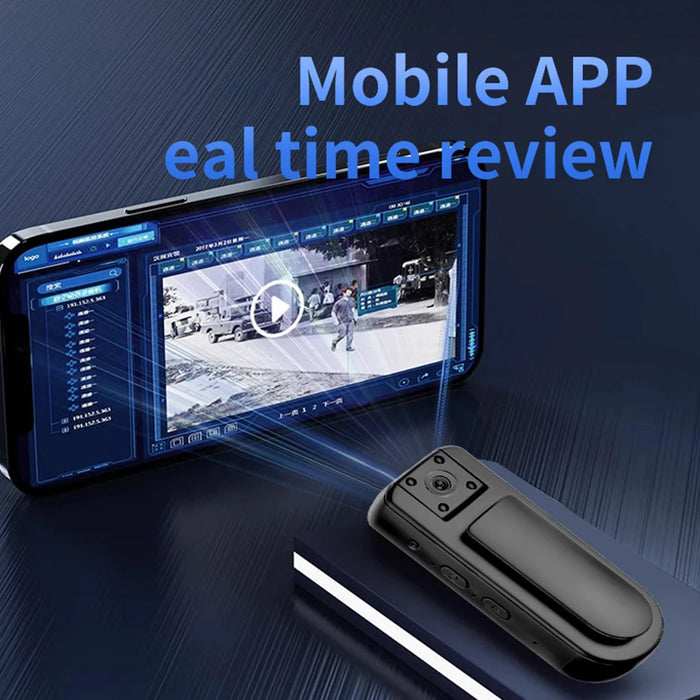 Hd 1080P Mini Camera Portable Digital Video Recorder Police Bodycam 180° Rotatable Lens Wifi Night Vision Miniature Camcorder