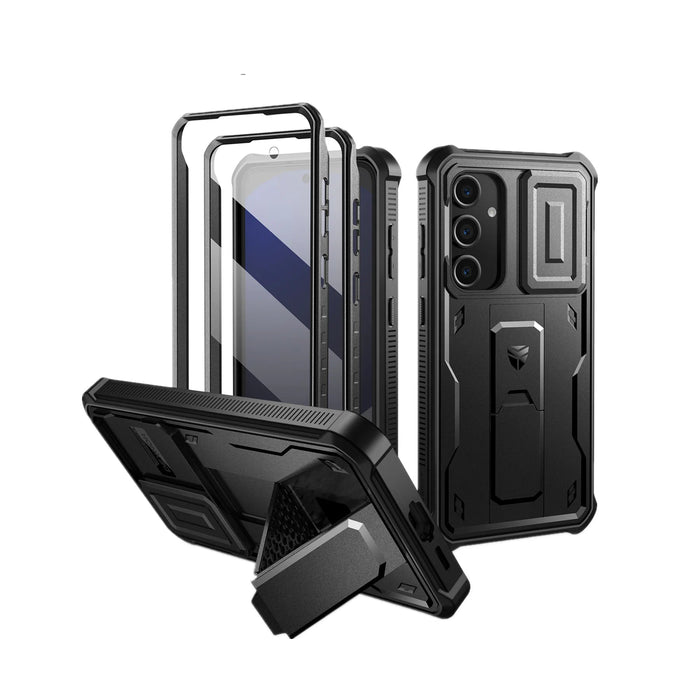 For Samsung Galaxy S24 Fe Full Body Heavy-Duty Rugged Case Built-In Screen Protector With Built-Inslide Camera Case