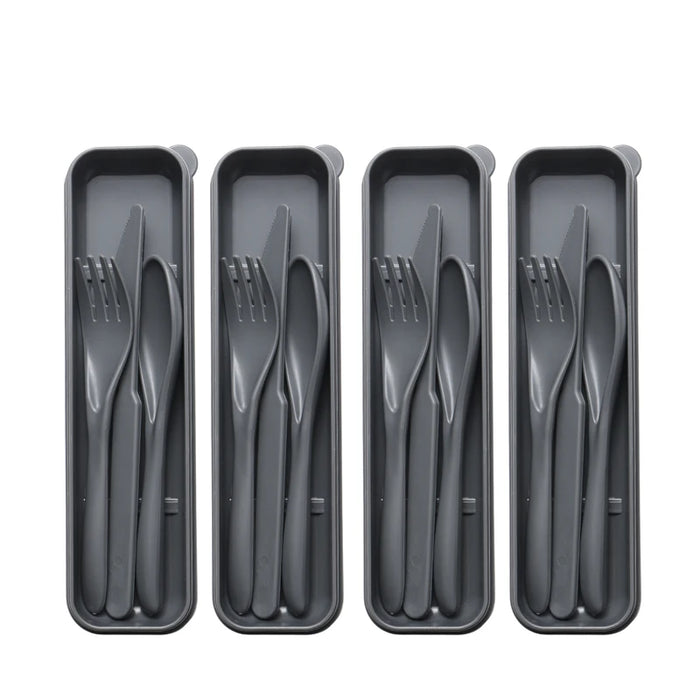 4 Piece Reusable Cutlery Set For Home Kitchen Picnic Camping Travel