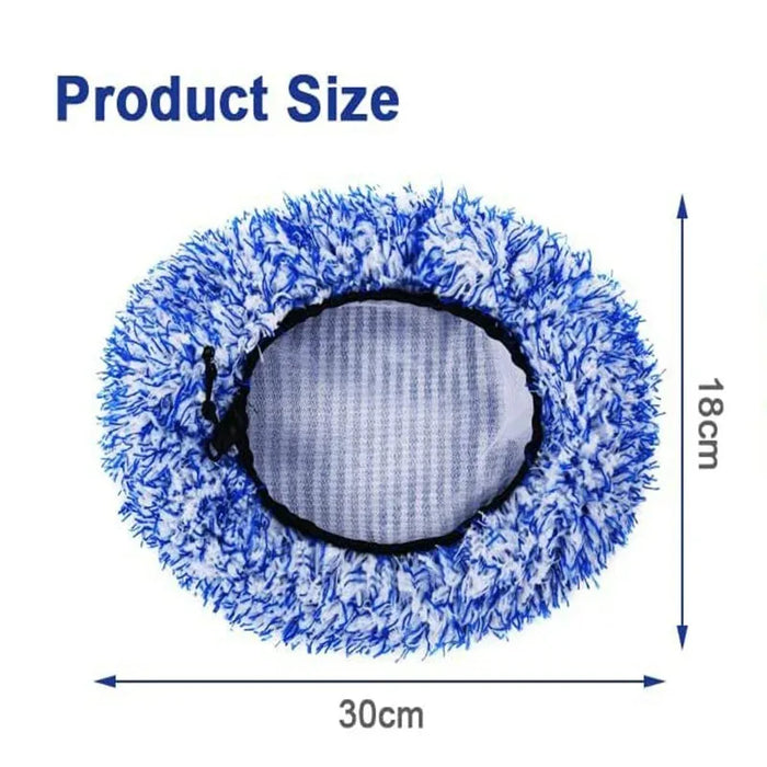 Plush Mop Brush Cover For Car Wash Long Handle Replacement Cloth Cleaning Accessories