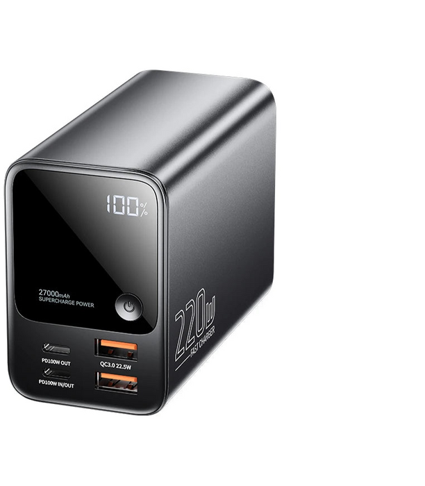 100W Power Bank 27000Mah Pd Fast Charging Portable Powerbank For Laptop Xiaomi Macbook Pro Fast Charge External Battery