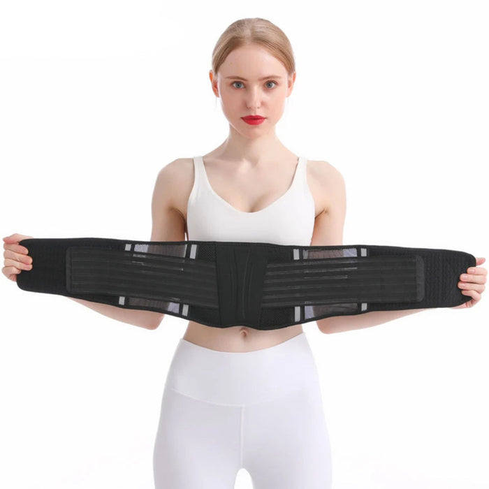 Reflective Sports Waist Support Belt For Men / Women Breathable Lumbar Brace