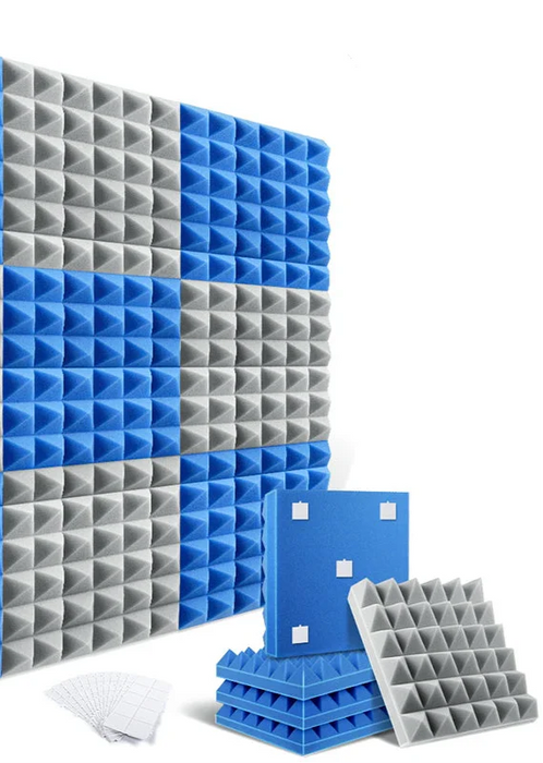 12 Pack Acoustic Foam Panels Soundproofing & Insulation For Music Rooms