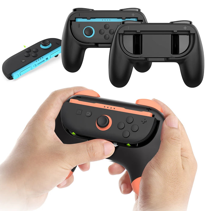 For Switch 2 2Pcs Hand Grip Joy-Con Comfort Holder Grip Ergonomic Game Controller Handle Grip For Switch 2 Hand Grip Accessories