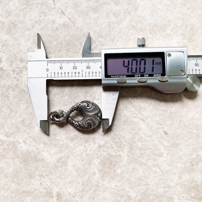 925 Sterling Silver Maori Endless Tattoos Pendant Ethnic Jewelry For Women & Men